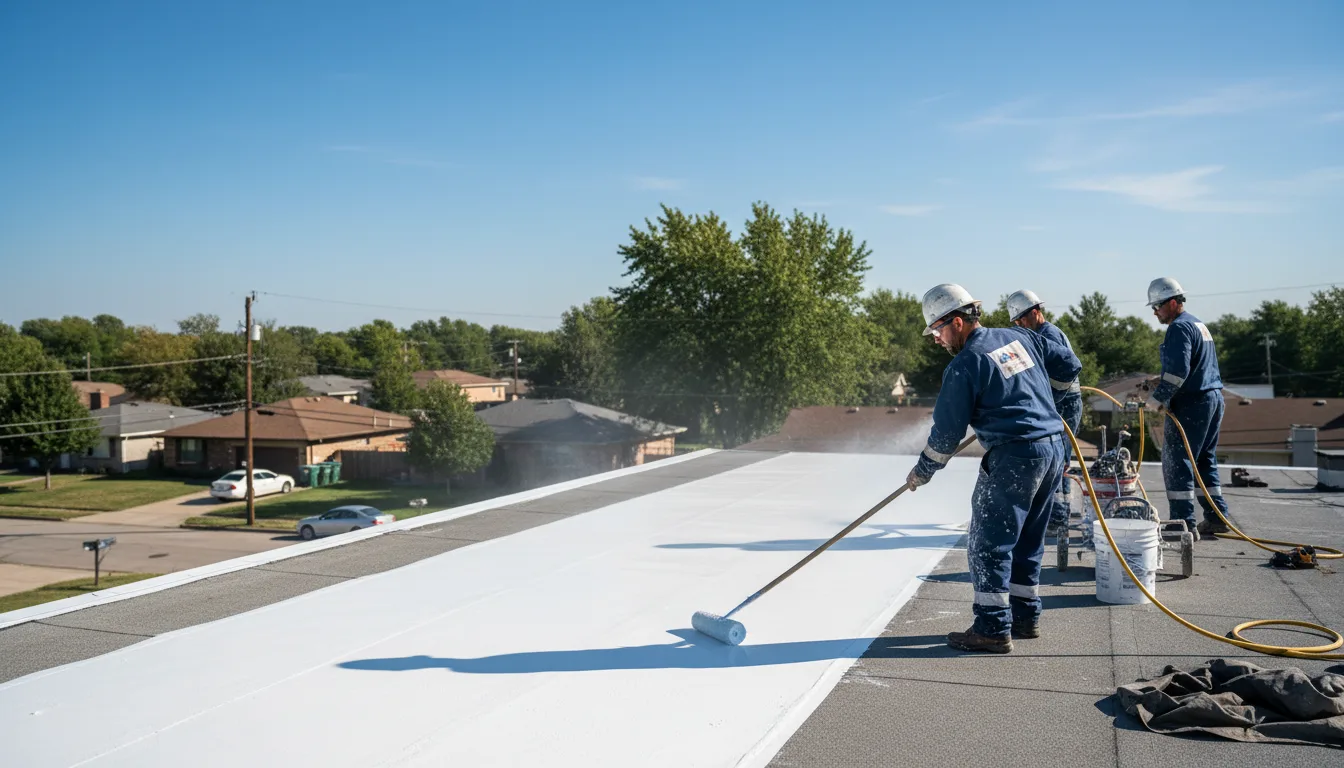 Commercial roof coating in Joliet, IL near me